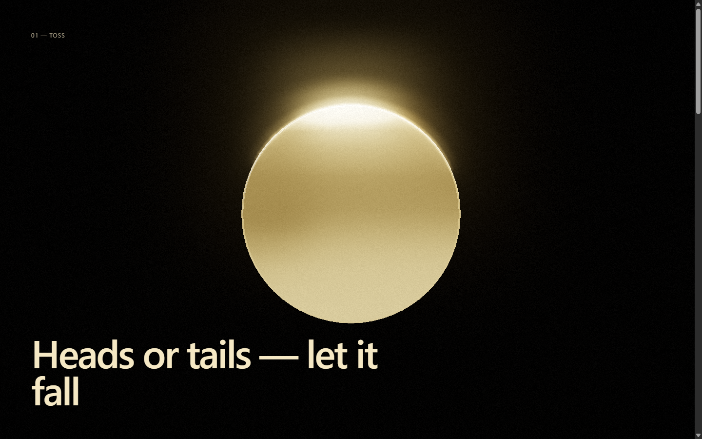 coin scroll